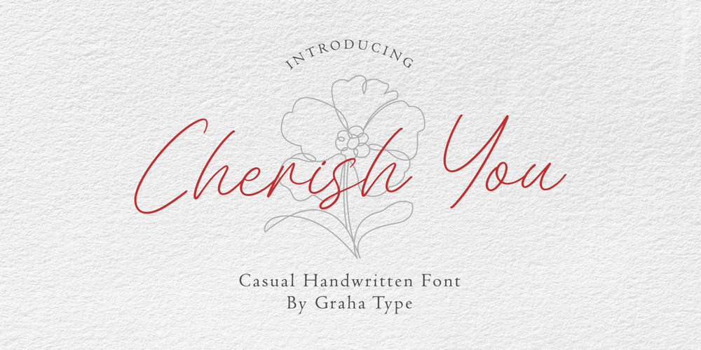 Cherish You font