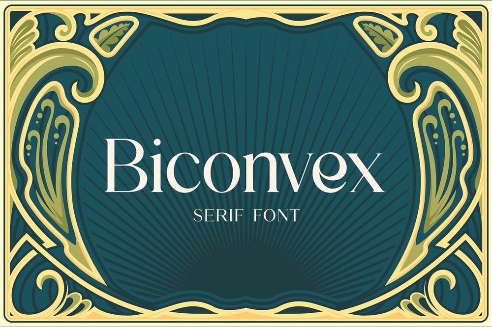 Biconvex font