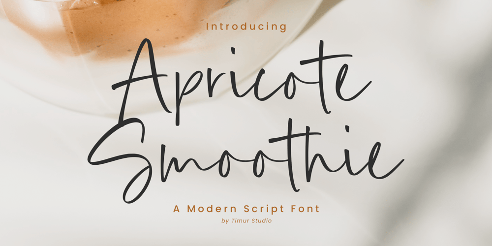 Apricote Smoothie font