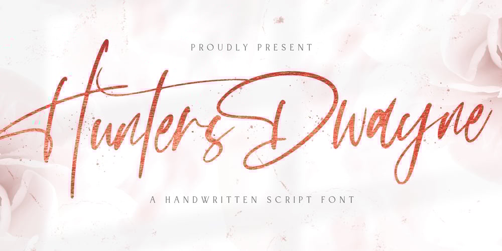 Hunthers Dwayne font