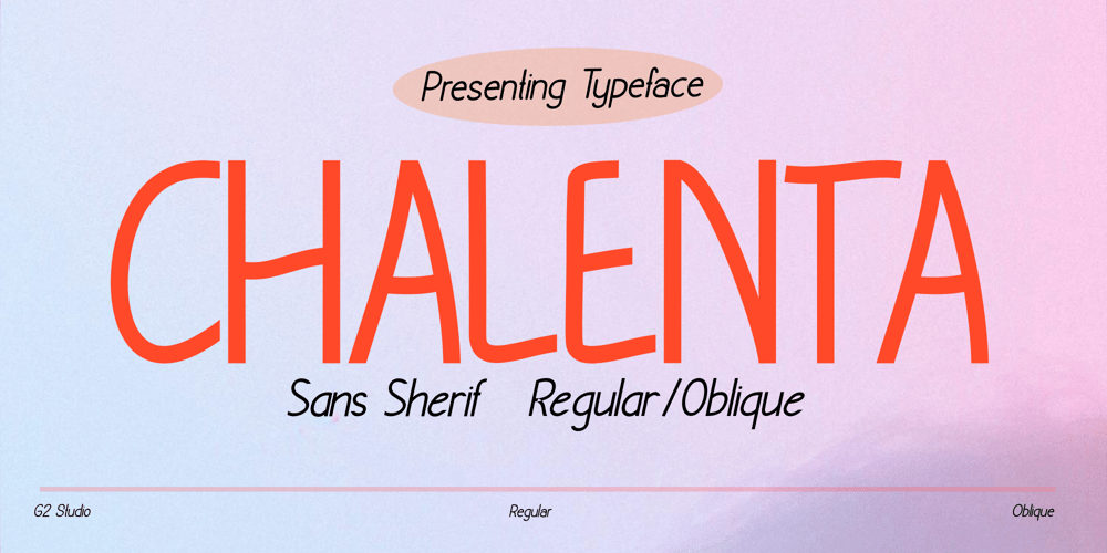 Chalenta font
