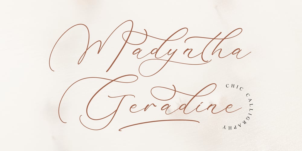 Madyntha Geradine font