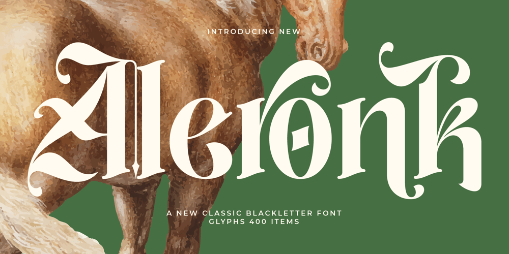 Aleronk font