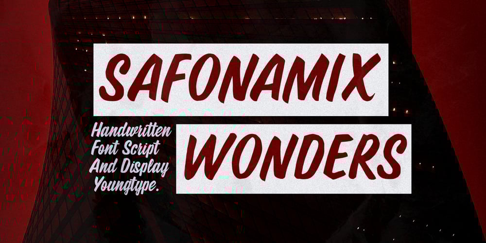 Safonamix Wonders Script font