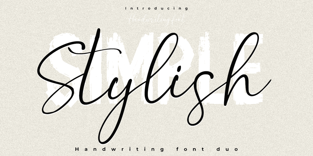 Simple Stylish font
