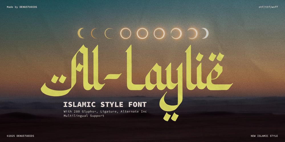 Al Laylie font