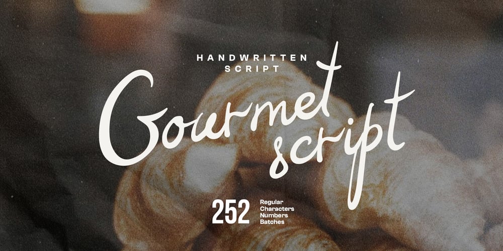 Gourmet font