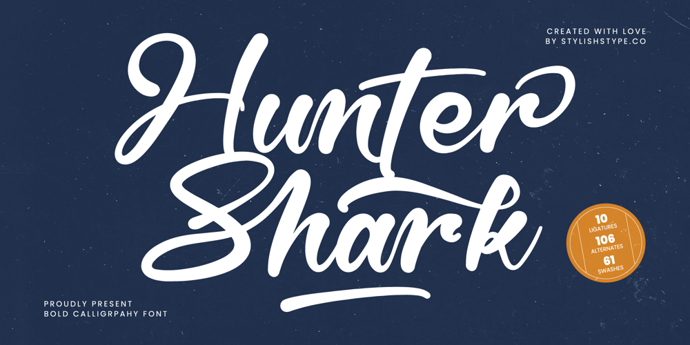 Hunter Shark font