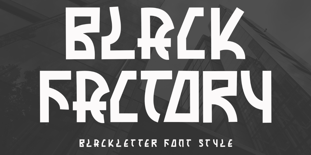 Black Factory font