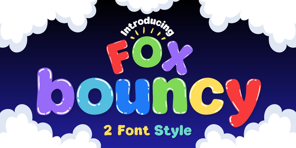 Fox Bouncy font