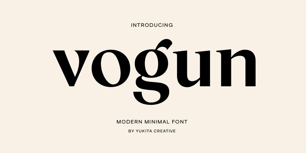 Vogun font