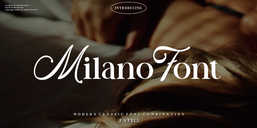Milano Font Display font