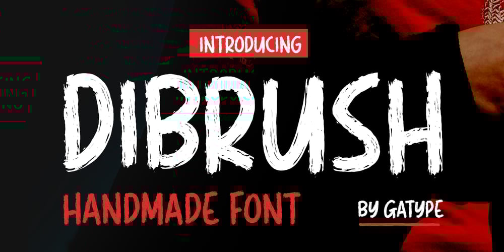 Dibrush font