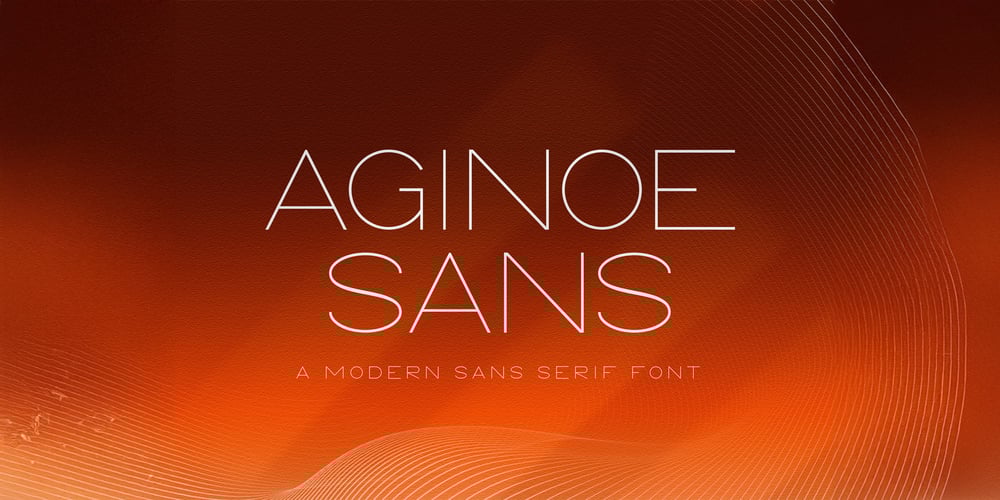 Aginoe Sans font