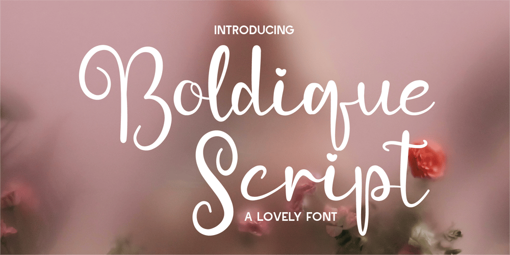 CF Boldique Script font