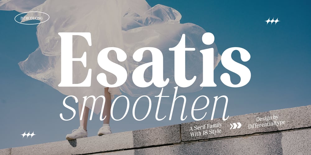 Esatis Smoothen font