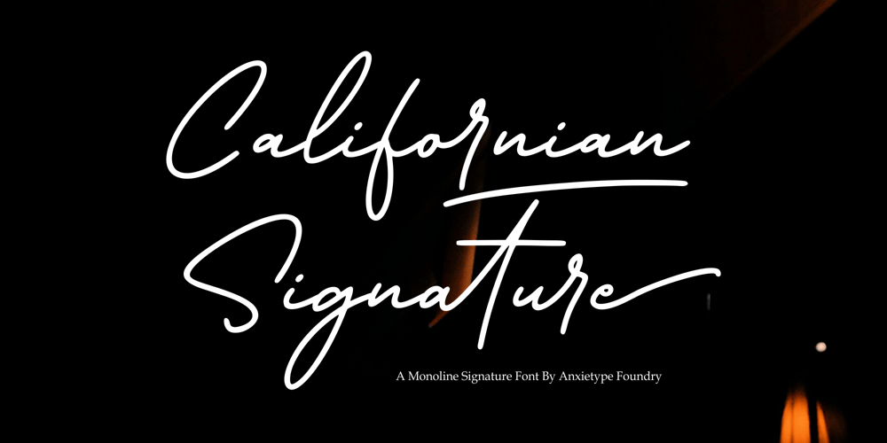 Californian Signature font