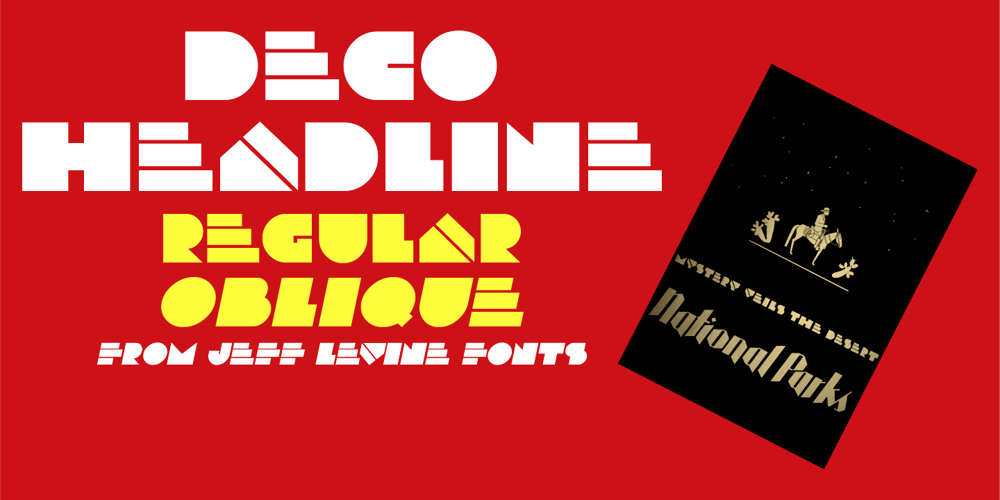Deco Headline JNL font