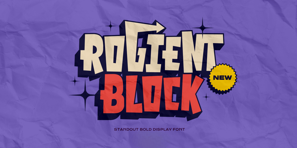 Rogient Block font