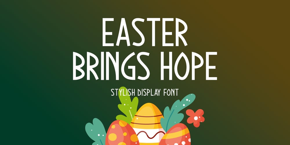 Easter Brings Hope font