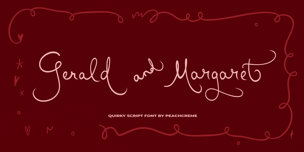 Gerald and Margaret font