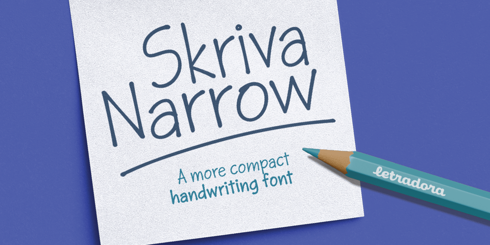 Skriva Narrow font
