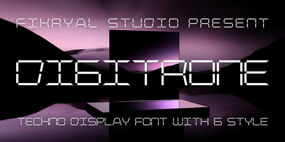 Digitrone font