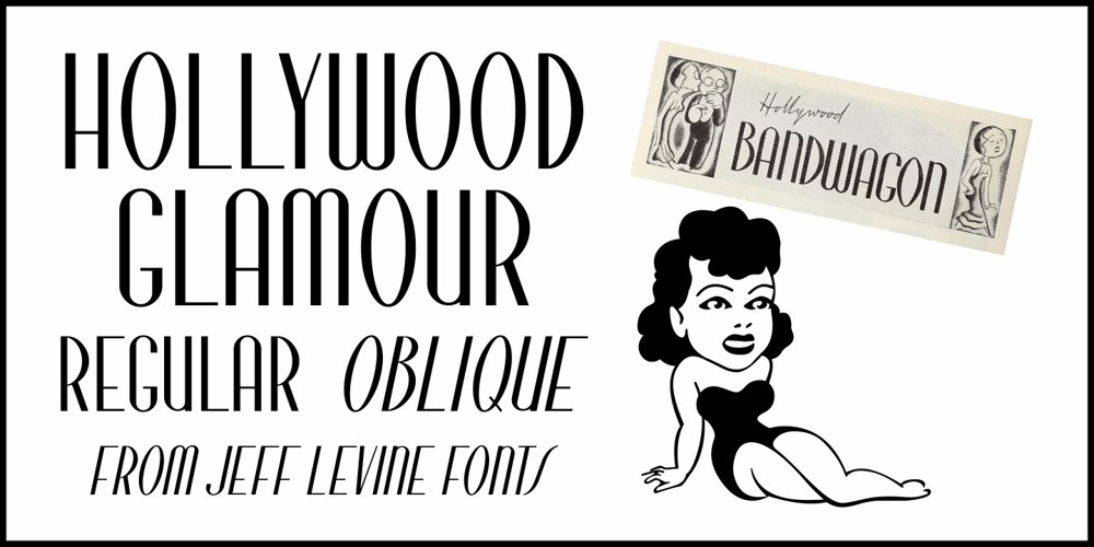 Hollywood Glamour JNL font