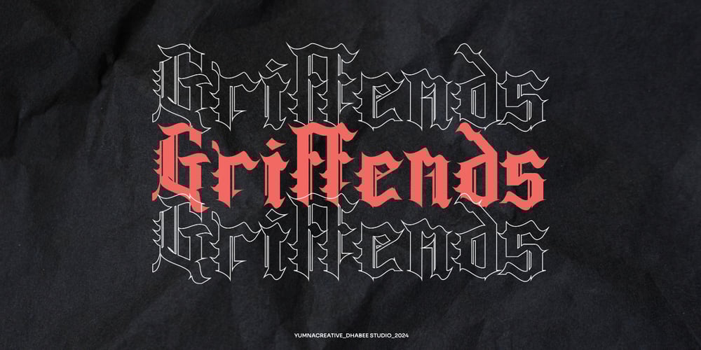 Griffends font