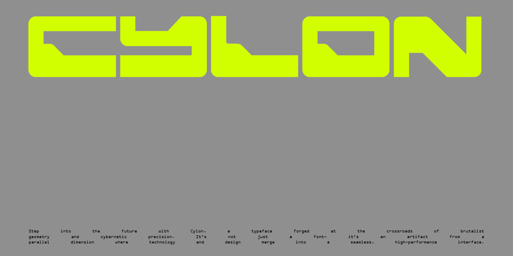 Cylon font