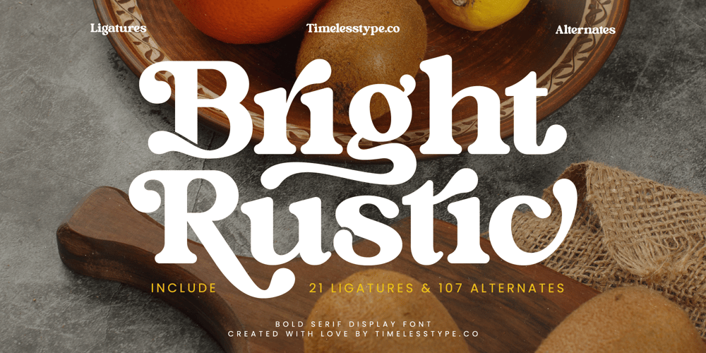 Bright Rustic font
