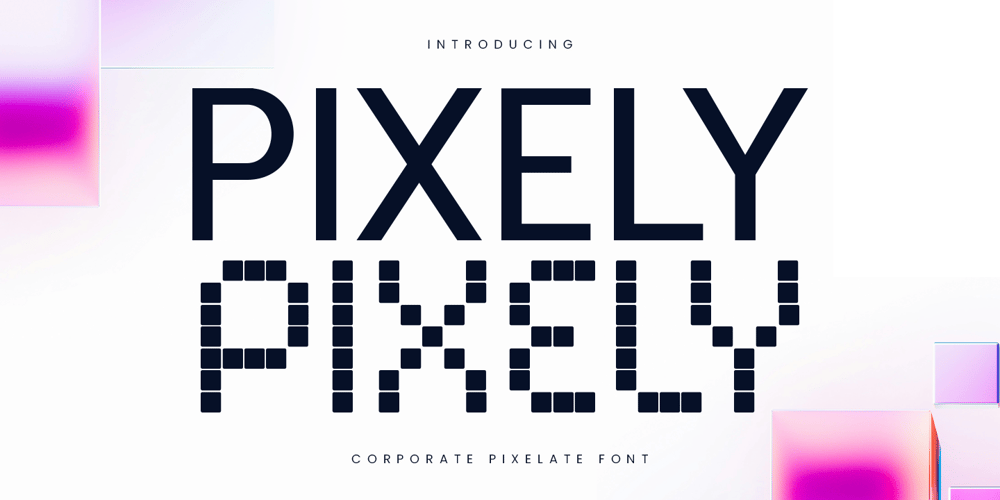 Pixely font