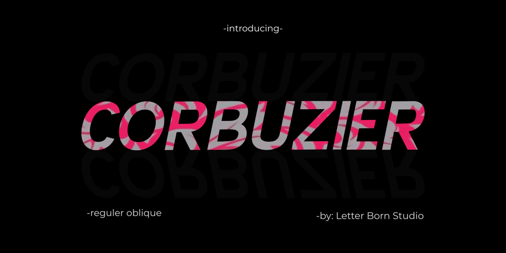 Corbuzier font