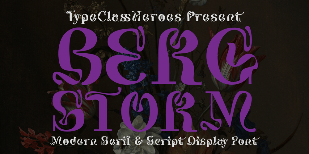 Bergstorm font
