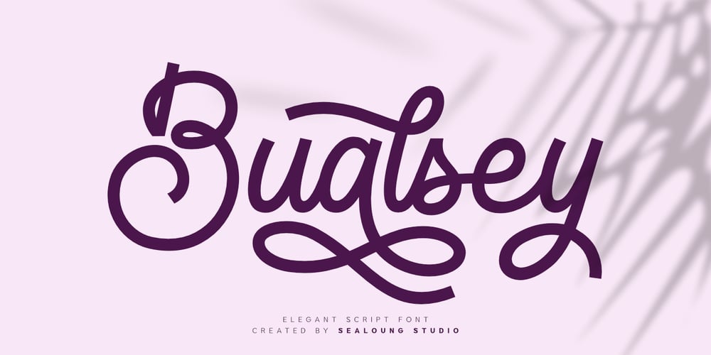 Bualsey font