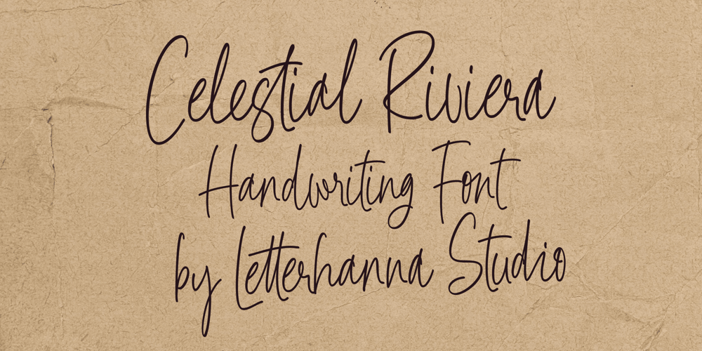 Celestial Riviera font