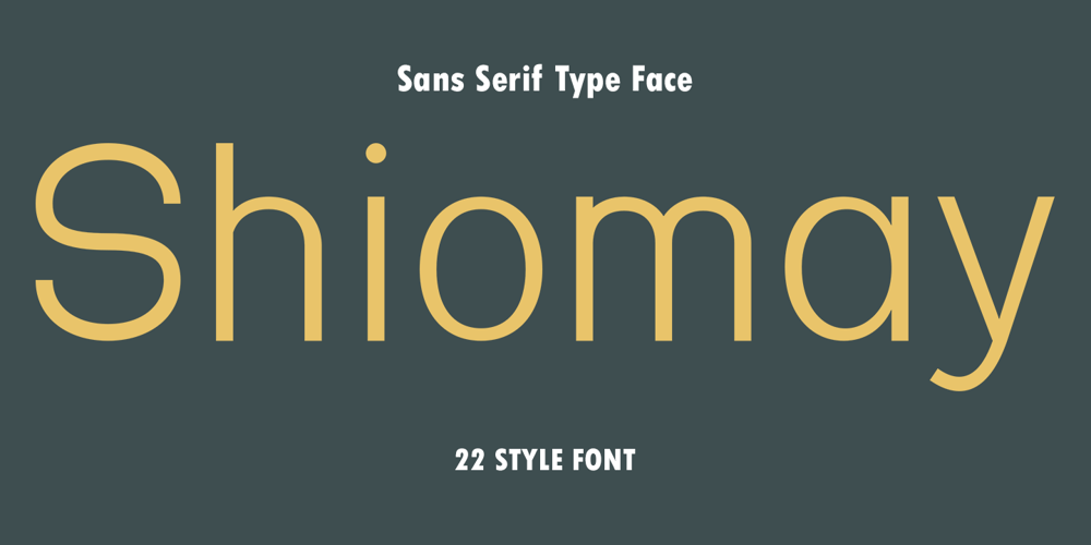 Shiomay font