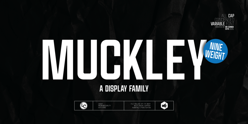 Muckley font