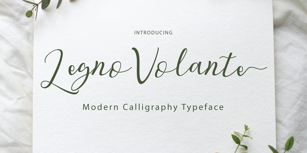 Legno Volante Script font