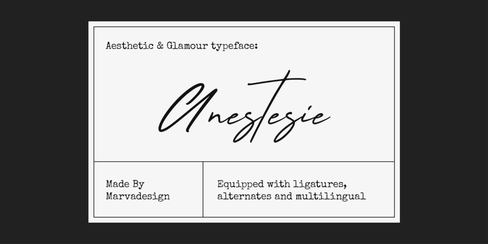 Anestesie font