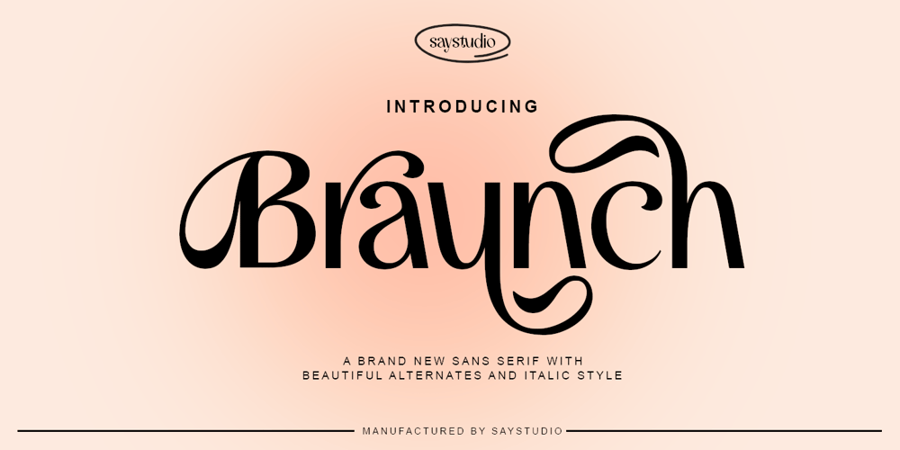 Braunch font