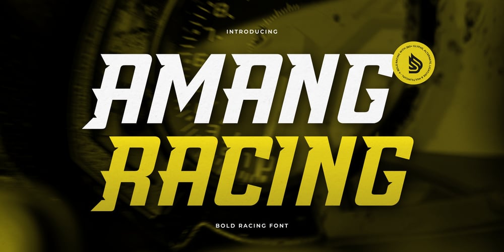 Amang Racing font