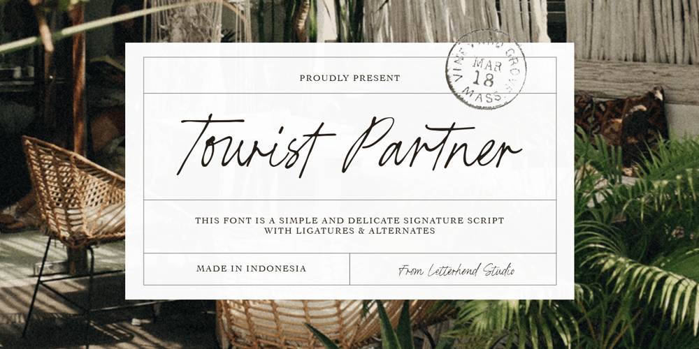 Tourist Partner font