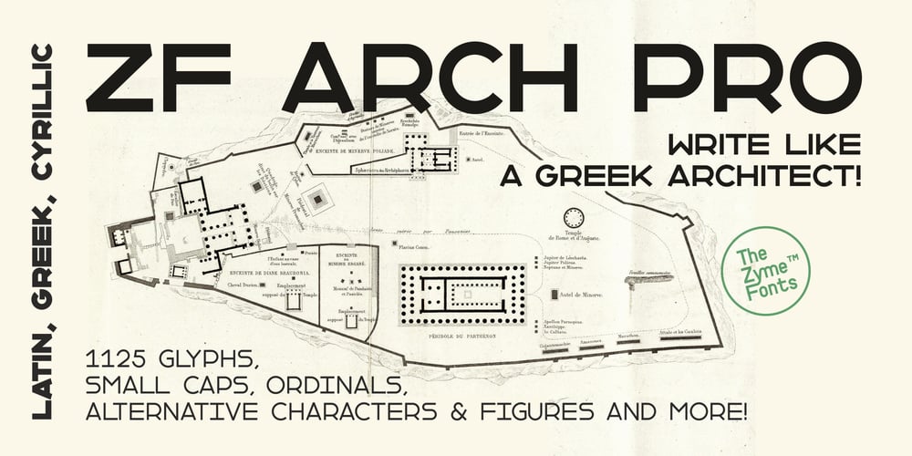ZF Arch Pro font