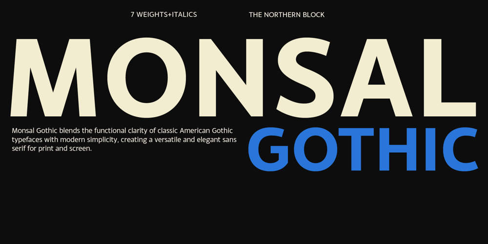 Monsal Gothic font