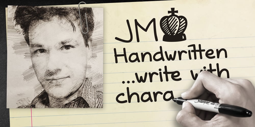 JM Handwritten font