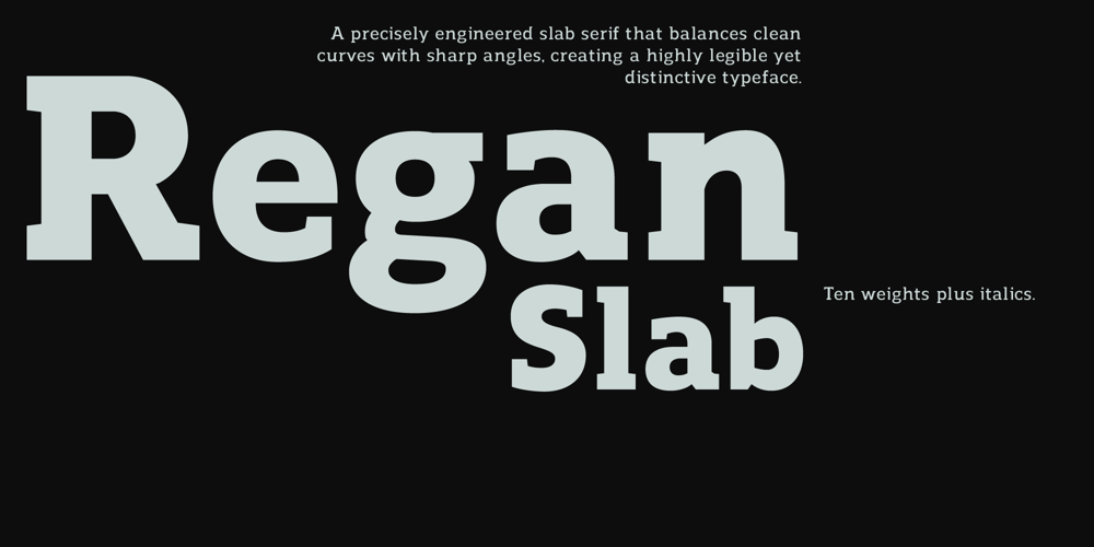 Regan Slab font