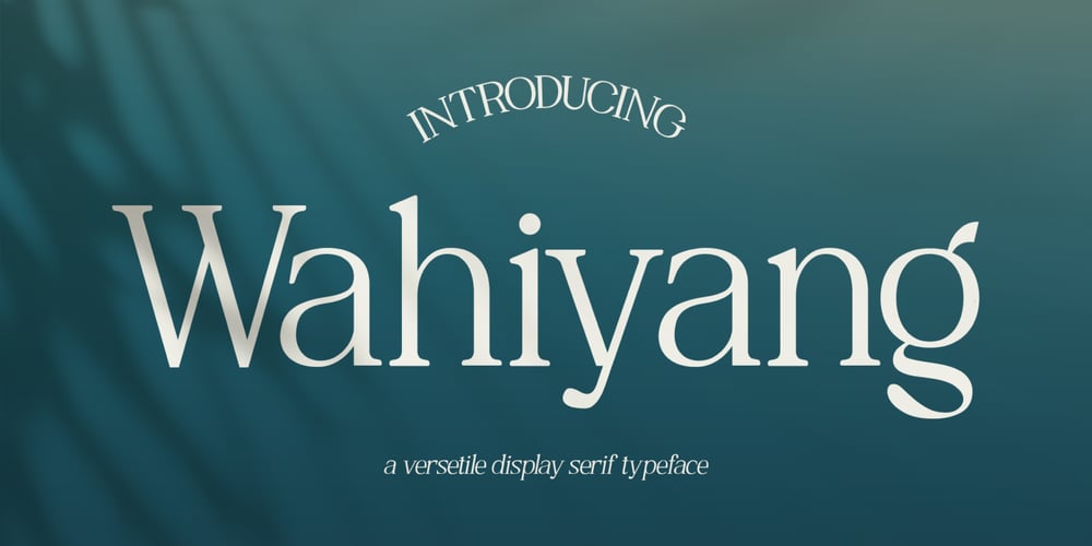 Wahiyang font