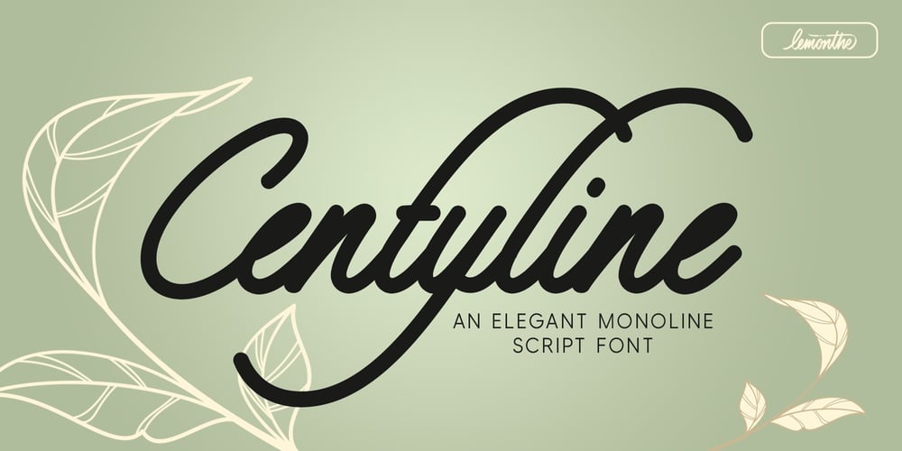 Centyline font