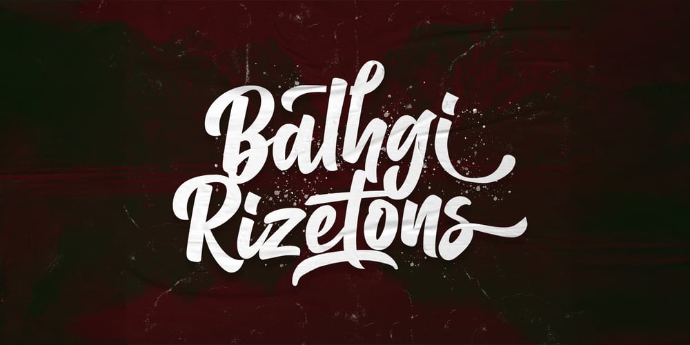 Balhgi Rizetons font